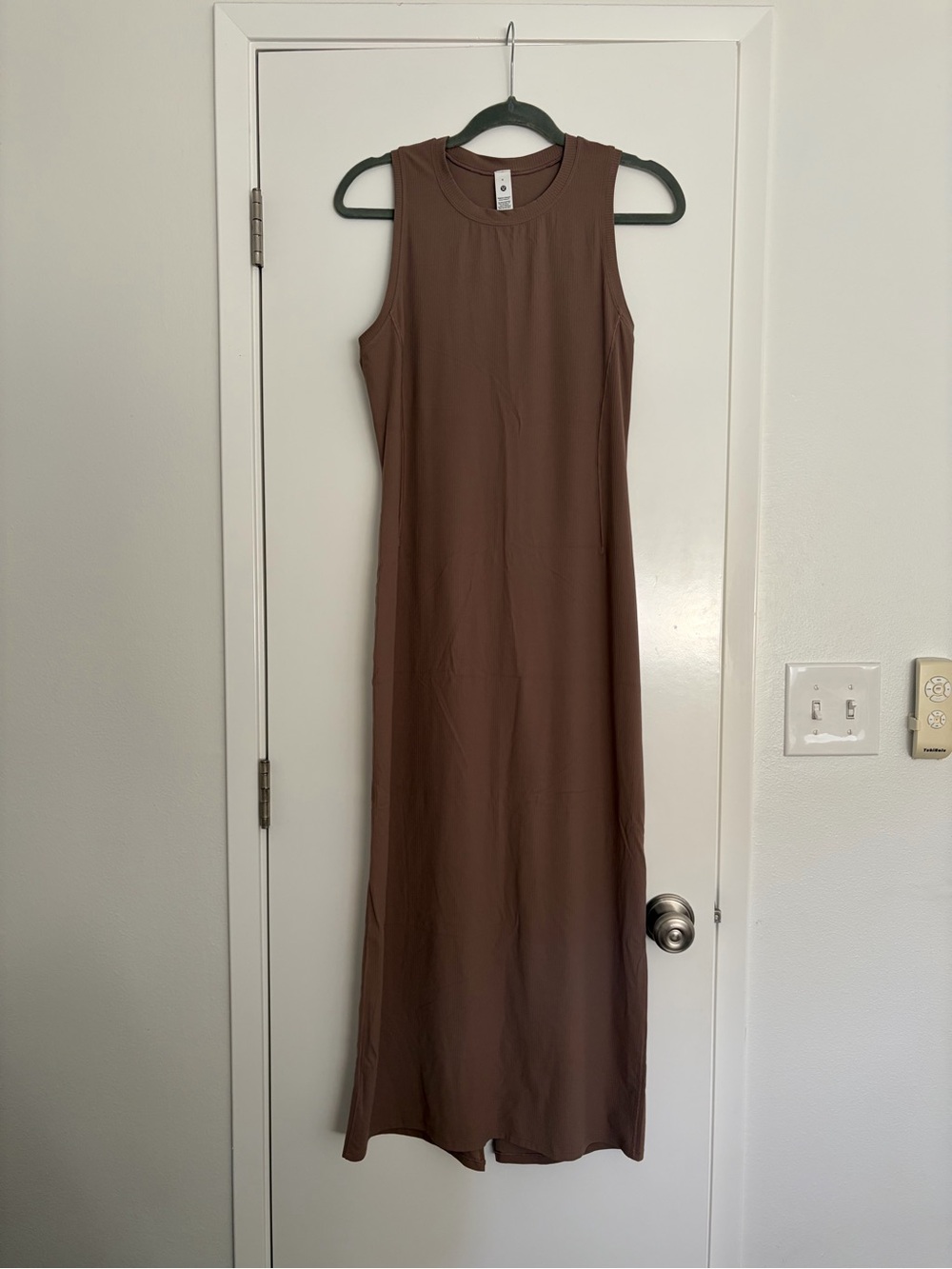 lululemon athletica Sleeveless Long Tank Dress in Taupe